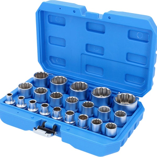 BRILLIANT TOOLS 1/2 Steckschlüssel-Satz Zwölfkant kurz 21tlg. 8 - 36 mm - BT022405
