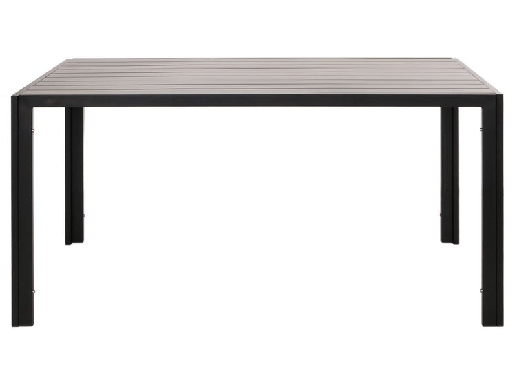 Quadratischer Gartentisch mit Tischplatte aus Latten