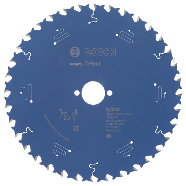 Bosch Kreissägeblatt Expert for Wood für Handkreissägen 230 x 30 x 2,8 mm 36 - 2608644062