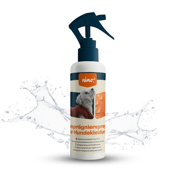 nimo® Imprägnierspray für Hundebekleidung • Versiegelung zum Schutz gegen Nässe und Schmutz