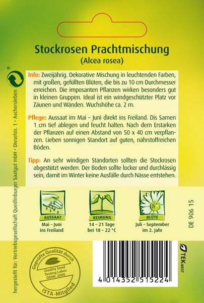 Quedlinburger Wildblumenmischung Premium für circa 100 Quadratmeter in einer Pappschachtel.