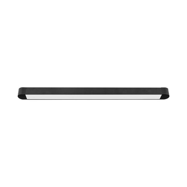 Schmale schwarze LED-Deckenleuchte