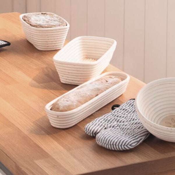 FRANK FLECHTWAREN|Gärkorb Baguette, 43 x 9 x 6 cm, RATTAN