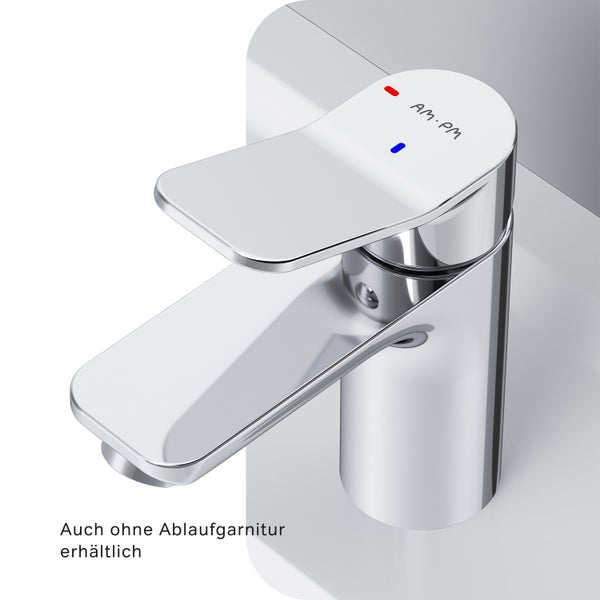 AM.PM Waschtischarmatur mit Einhebelmischer mit Klick-Ablaufgarnitur ECO-START FXA82800 X-Joy