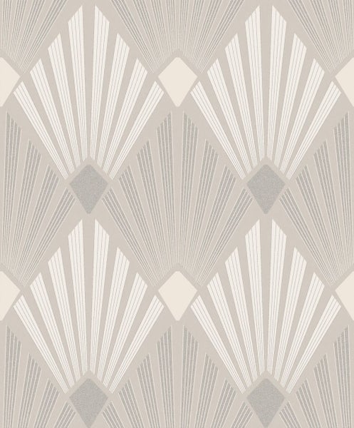 Masureel Tapete Art Decó Muster Grau - 53 cm x 10.05 m - 630584