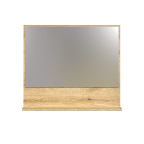 PureBliss Bad Spiegel 80cm mit Ablage Eiche dekor. 80 X 14 X 74 cm