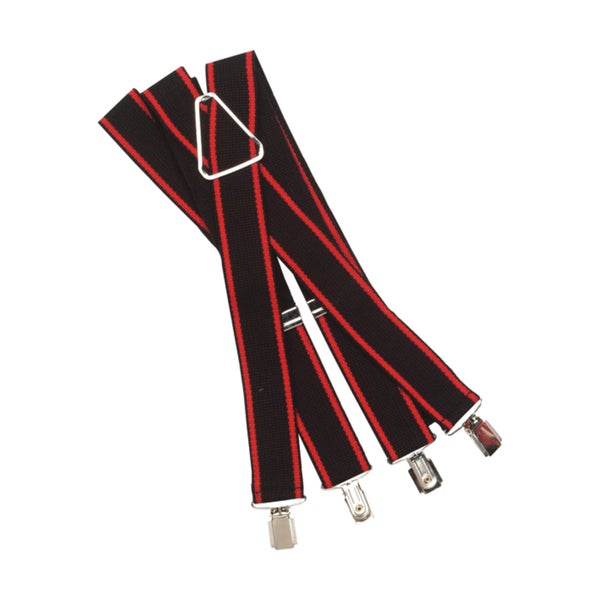 Hosenträger mit Streifen und Klammern