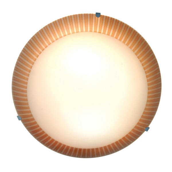 Runde Deckenleuchte mit geripptem Rand