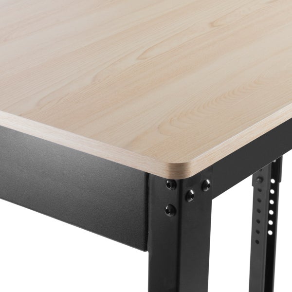 STAHLWERK Werkbank mit Rollen höhenverstellbar 92-104 cm Tragfähigkeit 365 kg