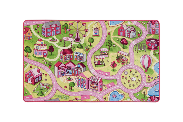 Kinderteppich Sweet Village 100 x 165 cm in multi