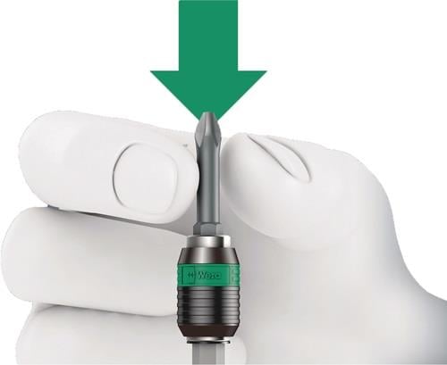 Illustration zur Verwendung eines Schrauber-Bits mit Pfeilrichtung