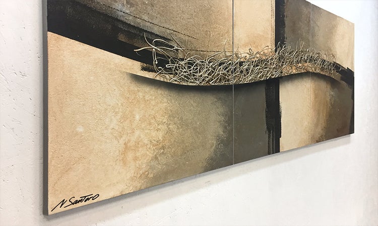 Das Wohnzimmerbild -Overcoming- 210x80x2 cm handgemaltes Unikat