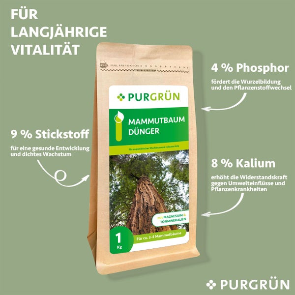 Purgrün Mammutbaum-Dünger 1 kg