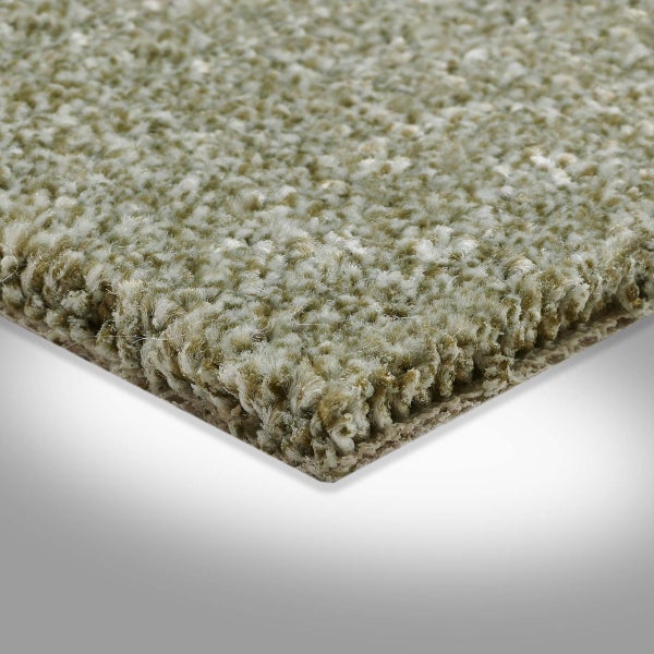 Teppichboden Velours Meterware grün Teppich Auslegware 10 mm dick 400 cm Breite (Meterware)
