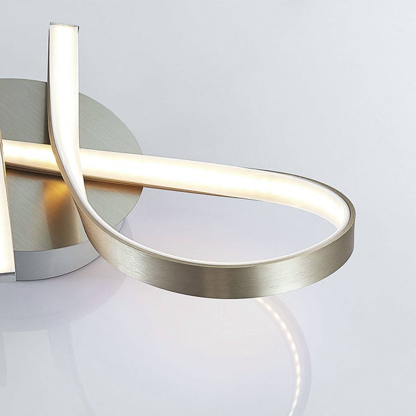 Lindby LED Deckenleuchte Alana (Modern) in Alu aus Aluminium (1 flammig, ) - Lampe Deckenlampe Wohnzimmerleuchte