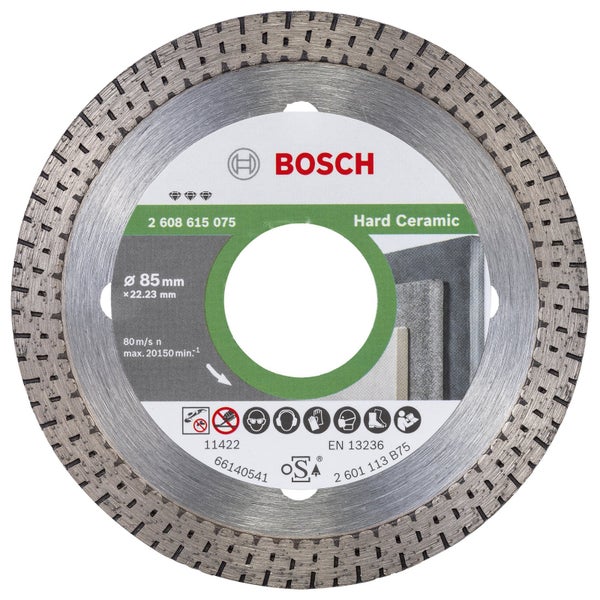 Bosch Diamanttrennscheibe für Hartkeramik, Durchmesser 85 mm