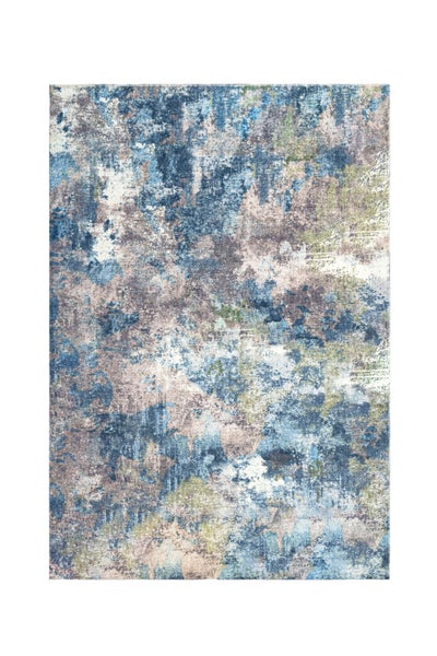 Rechteckiger Teppich mit abstraktem Muster im Vintage Stil