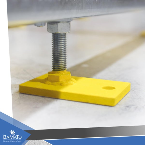 Maschinenfuß mit Gewindespindel zur Nivellierung von Maschinen