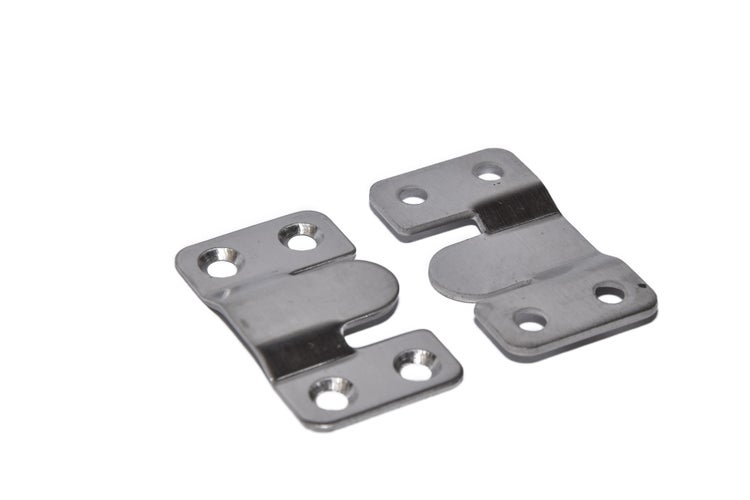 Zwei Metall Bettverbinder Set zum Einhängen von Bettseiten
