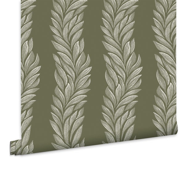 Tapetenrolle mit Blattmuster