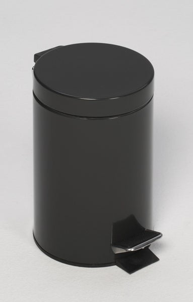 PROREGAL Robuster Tretabfallsammler Mit Fußpedal Inneneimer Mit Griff 5 Liter HxBxT 28,5 x 20,5 x 20,5 cm Verzinkter Stahl Anthrazit