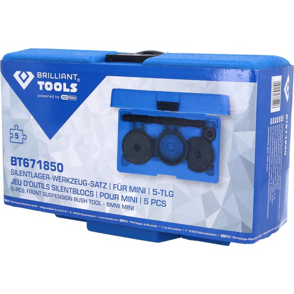 Brilliant Tools Werkzeugsatz zur Hinterachse BMW in blauer Kunststoffbox