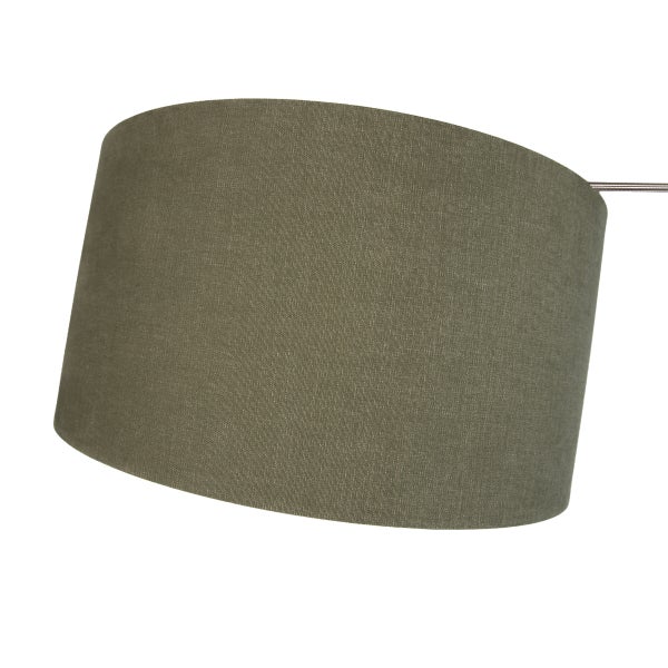 Runder Lampenschirm aus Textil zur Montage an Leuchten.