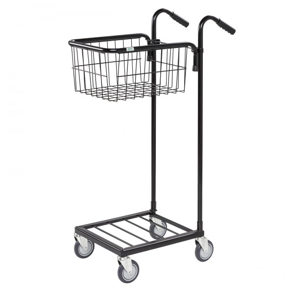 Einkaufswagen mit Korb und Ablagefläche