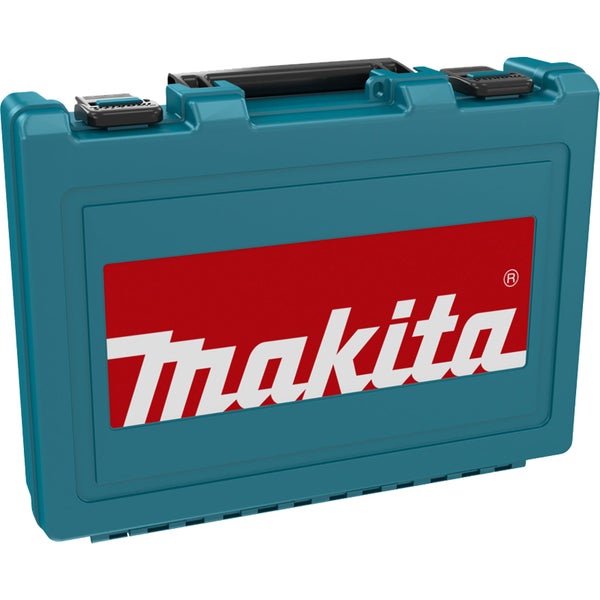Makita Transportkoffer aus Kunststoff mit Tragegriff und Verschlüssen.