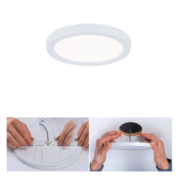 VariFit LED Einbaupanel Areo IP44 rund 118 mm 6,5W 500lm 4000K Weiß
