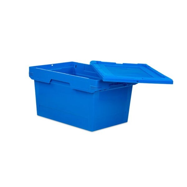 PROREGAL Auflagedeckel für Conical Mehrweg-Stapelbehälter Blau BxT 40 x 60 cm Lagerbox Eurobox Transportbox