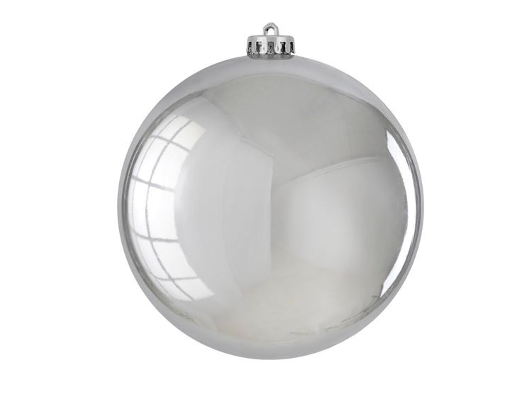 LAALU Ornament rund silber glänzend 15 cm
