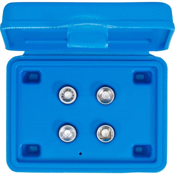 Steckschlüsseleinsatz-Set im geöffneten blauen Koffer