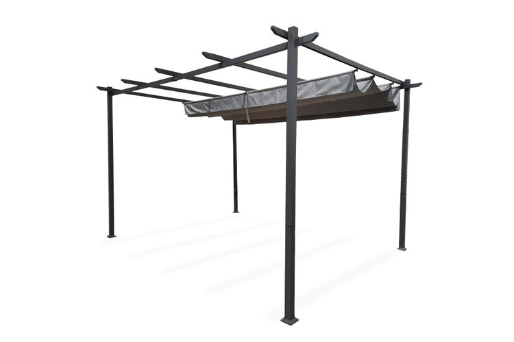 Pergola MIRA 400S300 Hellgrau Freistehend