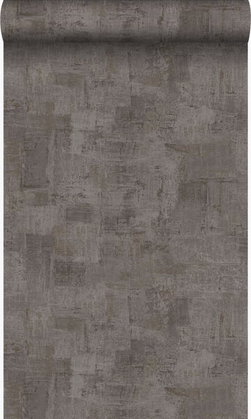 Origin Wallcoverings Tapete mit malerischem Effekt Taupe - 53 cm x 10,05 m - 347386