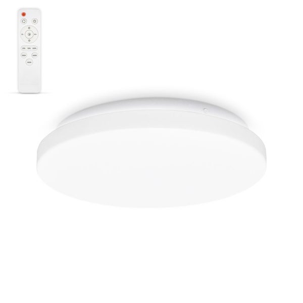 Deckenlampe Ø28,8 cm - 13W, 1200lm, LED, dimmbar, Fernbedienung, CCT, weiß