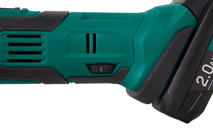 VONROC Akku-Multiwerkzeug VPower 20V, Komplettset mit 2x 2.0Ah Akku, Schnellladegerät, Zubehör und Aufbewahrungstasche