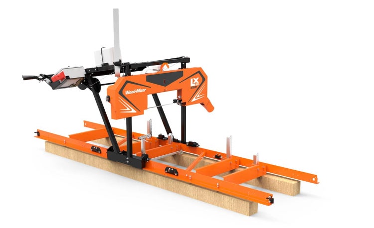 Wood-Mizer LX50SUPER - Sägewerk mit 14 PS Benzinmotor - 3,8m Schnittlänge - verlängerbar