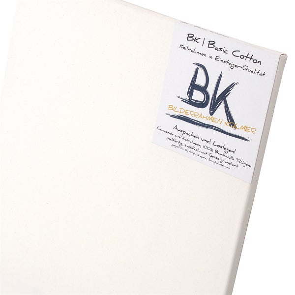 Leinwand  BK Basic 6er Set  90x60 cm (LxB) 100% Baumwolle grundiert, malfertig weiß