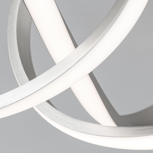 LED Deckenleuchte silber matt