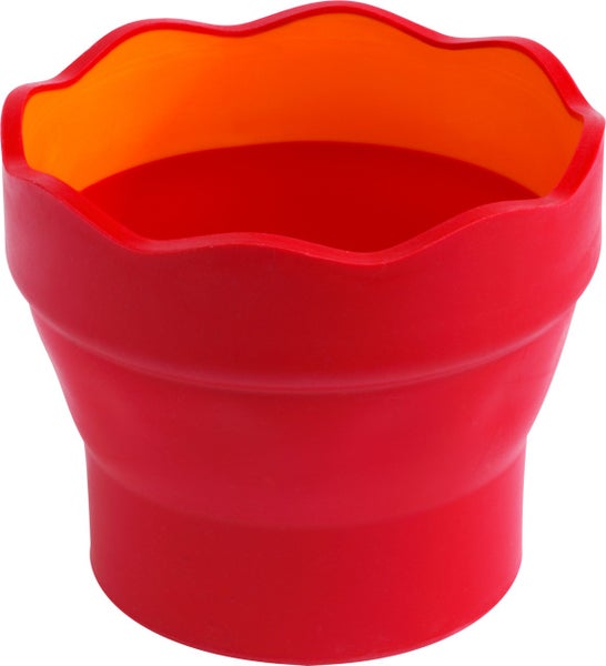 Faber-Castell Wasserbecher Clic & Go faltbar rot