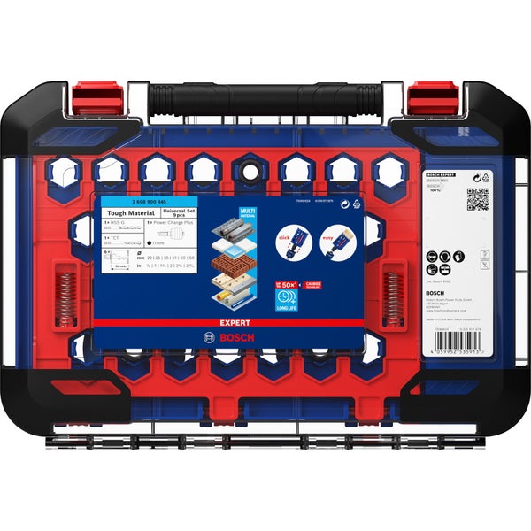 Bosch Expert Tough Material Lochsäge-Set 22/25/35/51/60/68 mm 9tlg. - 2608900445