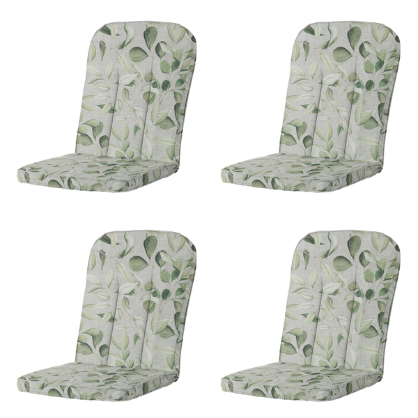Hochlehnerauflage Carlo / Calvia Diez - Ca. 100x48 cm - 4er-Set