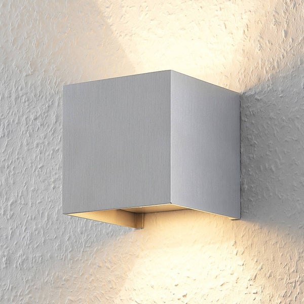 Arcchio Wandleuchte, Wandlampe Innen Zuzana (Modern) in Alu aus Aluminium (1 flammig G9) - Wandstrahler Wandbeleuchtung Schlafzimmer / Wohnzimmer Wohnzimmerleuchte