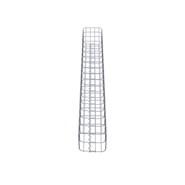 Gabionensäule 22 x 22 cm, MW 5 x 10 cm eckig - Höhe: 1,70 m