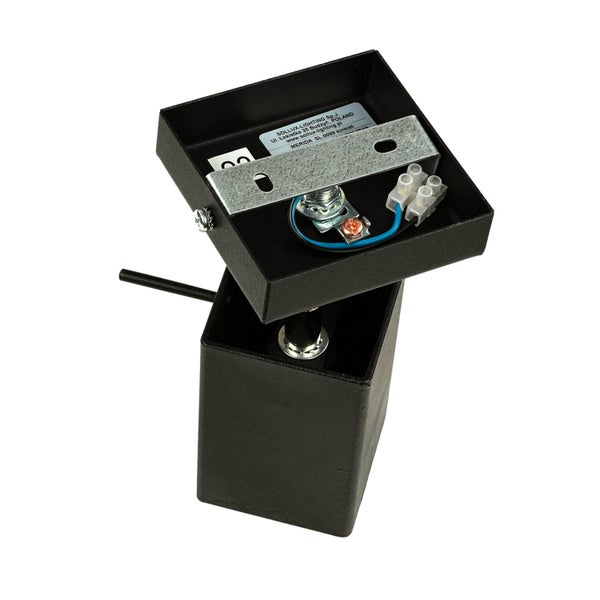 Schwarze Wandleuchte zur Installation mit Anschlussklemmen