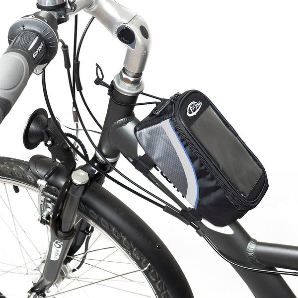 Fahrrad mit montierter Oberrohrtasche