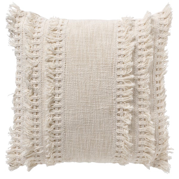 Fara Dekokissen 45x45 cm - Weich & Bequem - Weiß