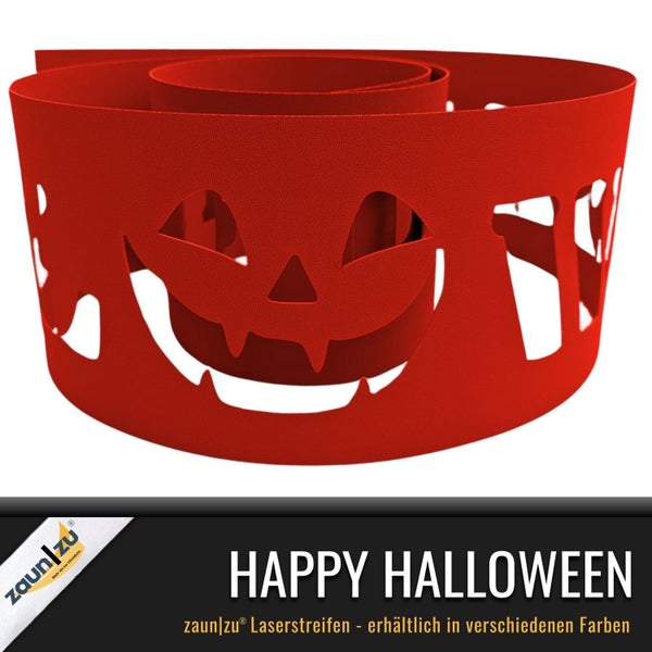 Zaunblende mit Halloween-Motiv