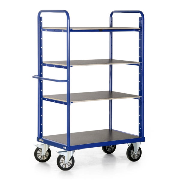 Etagenwagen mit vier Ebenen und Rollen